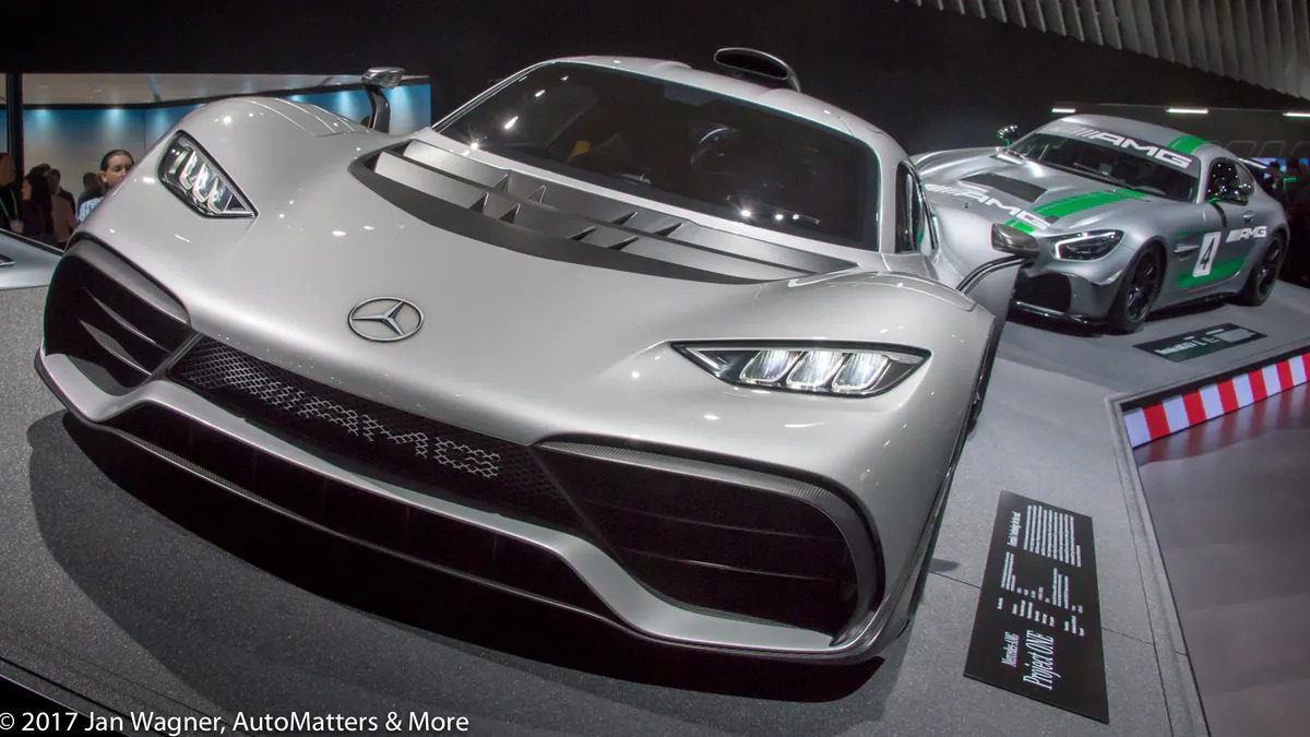 Mercedes-Benz muscle at the 2017 LA Auto Show's Press Days.