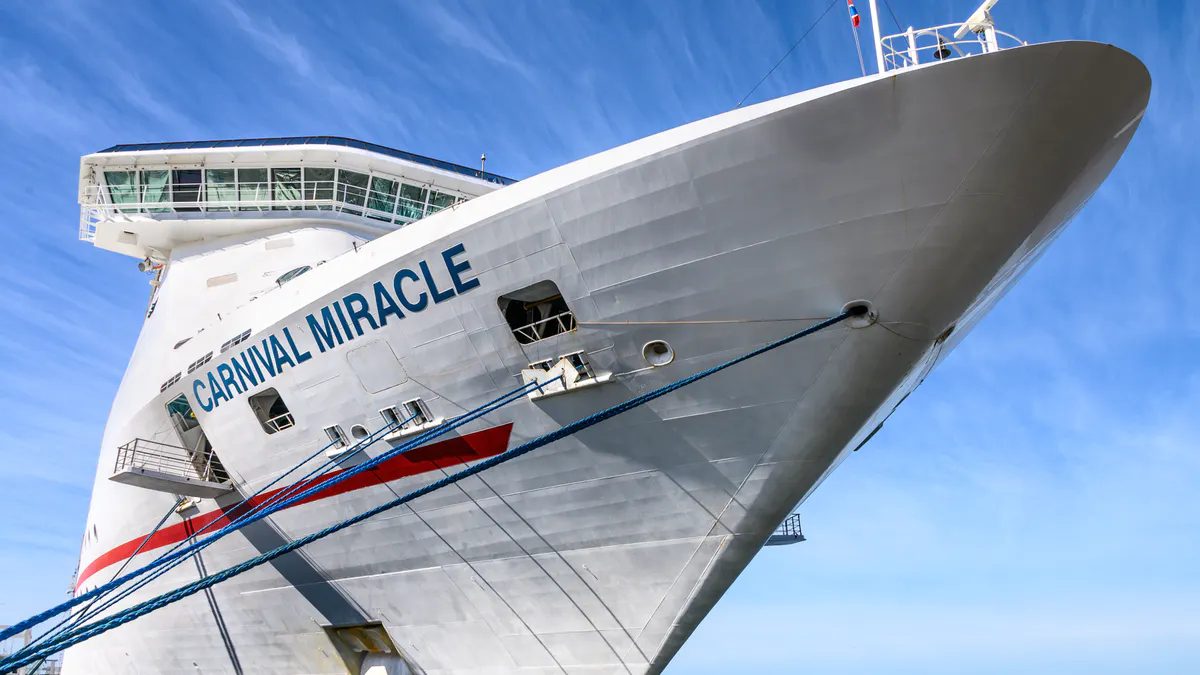  T​he Carnival Miracle at the Port of San Diego, California