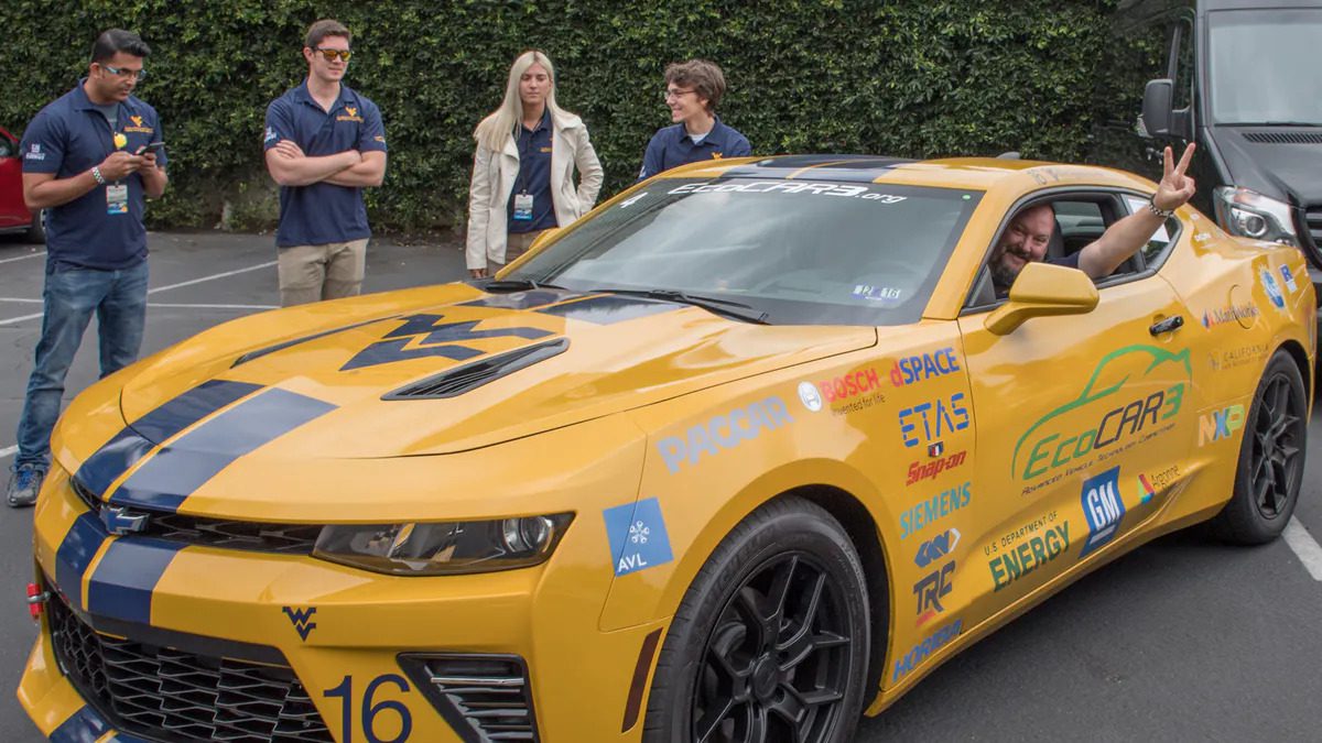 West Virginia University's (Morgantown) Camaro.