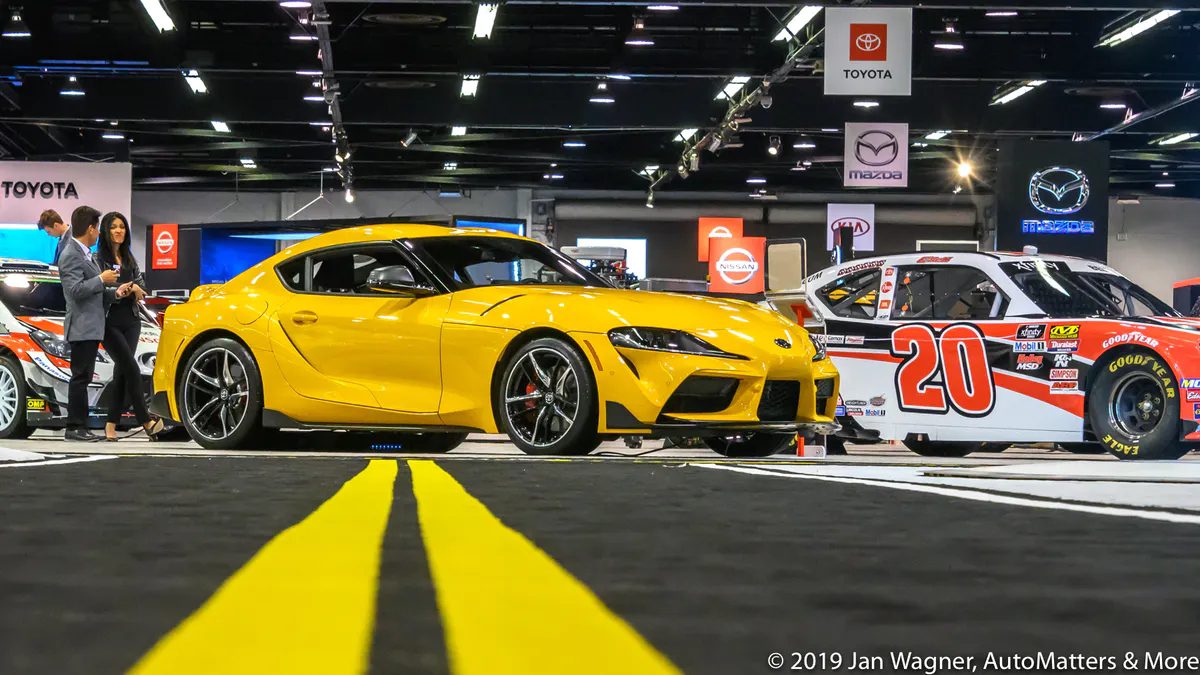 Toyota GR S​upra at the Orange County Auto Show, Anaheim, California