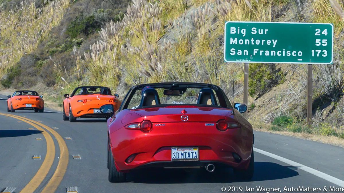 O​n the road again with the San Diego Miata Club