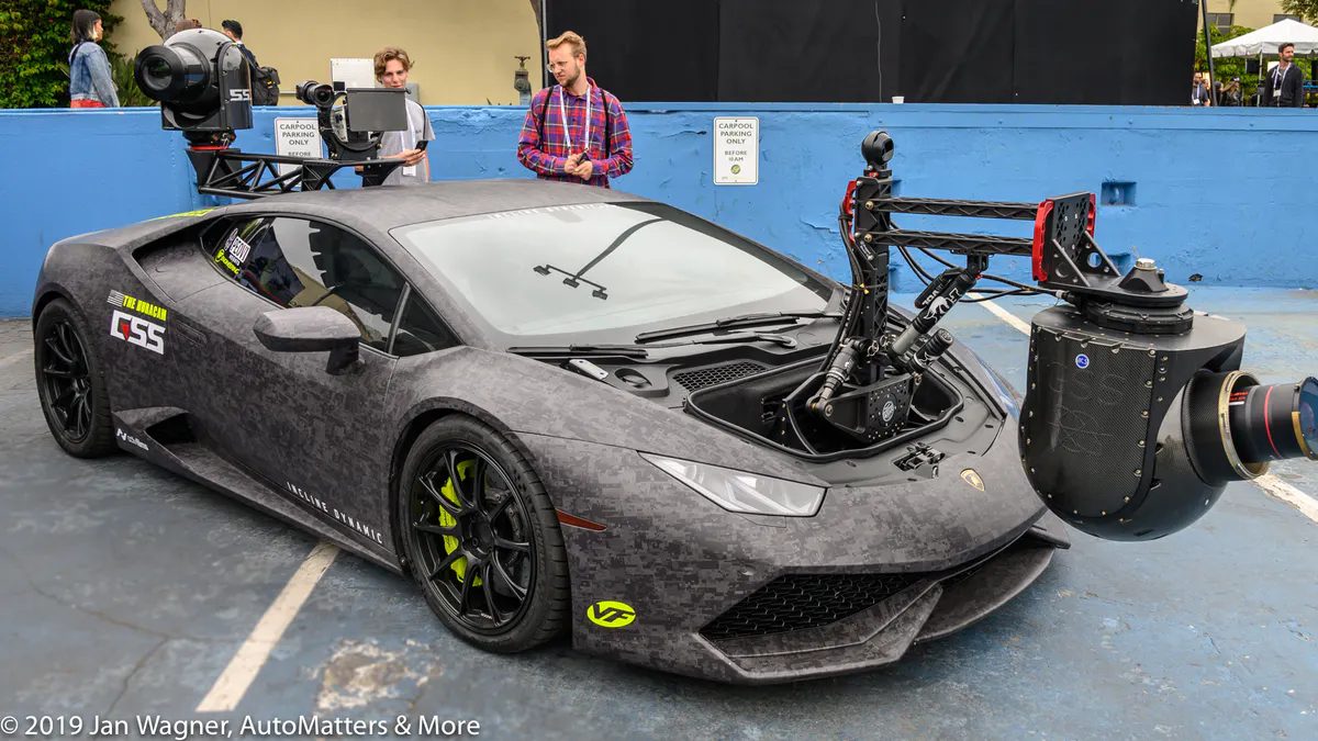 - Exotic camera car on display at Cine Gear Expo 2019 at Paramount Studios, Hollywood