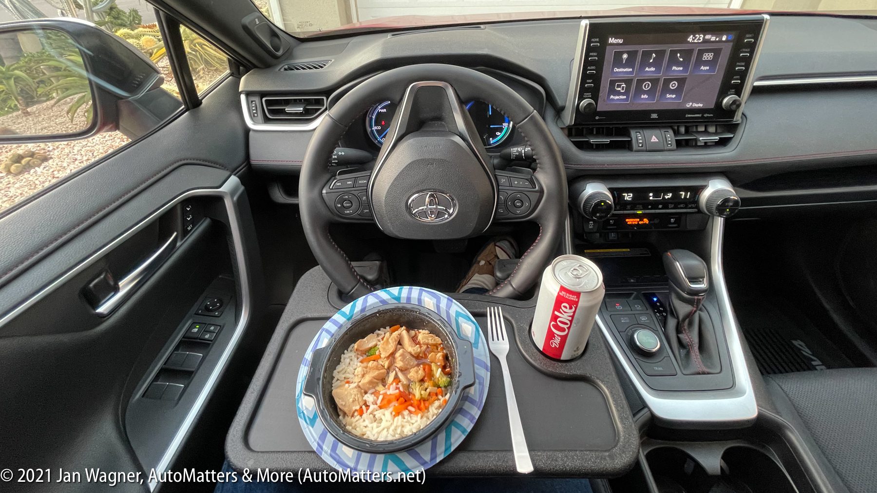 Food tray for online car steering wheel