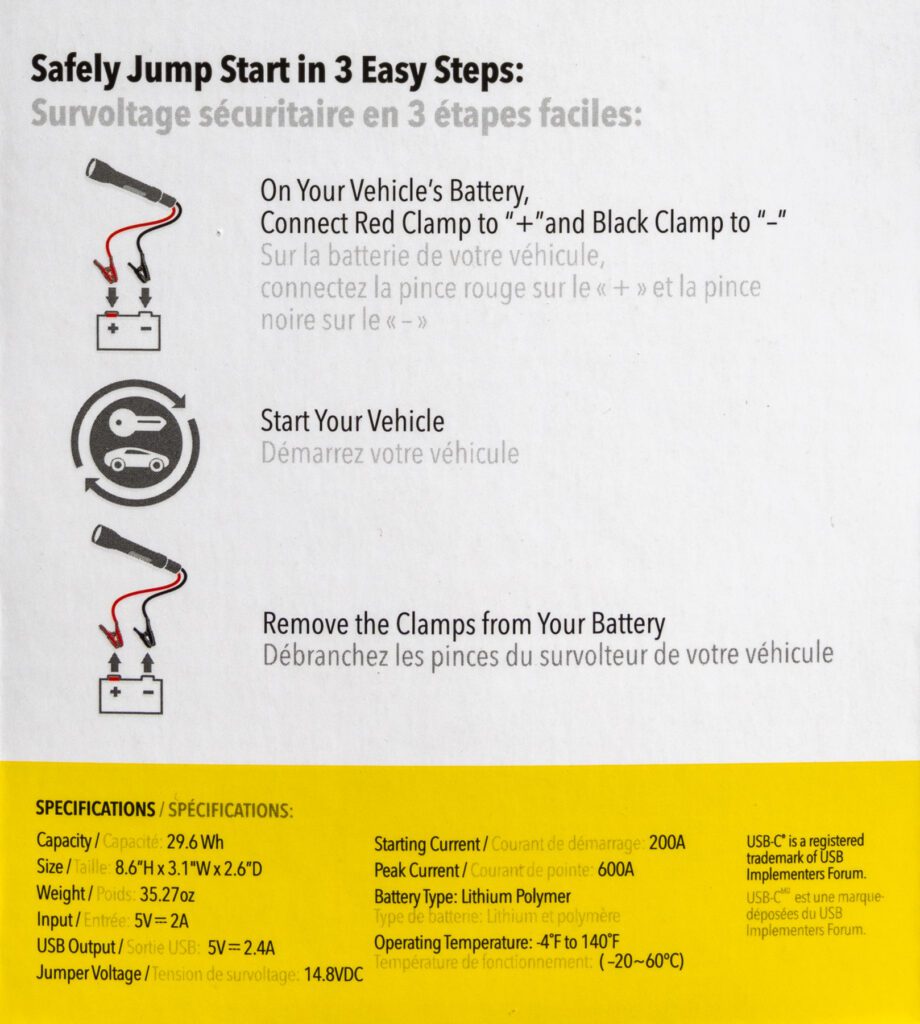 Emergency Jump Starter - PowerUp 600