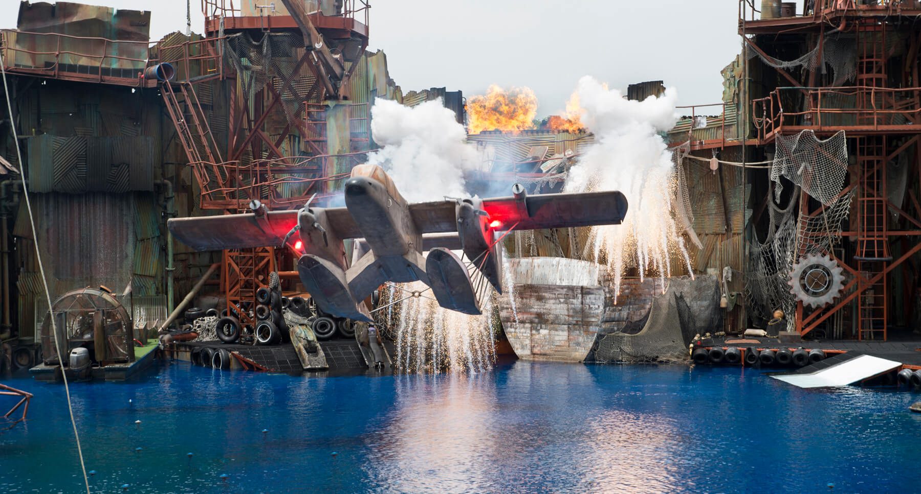 c-J-Wagner-20150613_135649-Universal-Studios-Hollywood-Studio-TourFastFuriousnight-Tour-rehearsals-5477_6in-x-300dpi A plane flying over water.