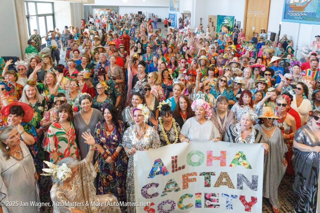 A large group of people in clothing.