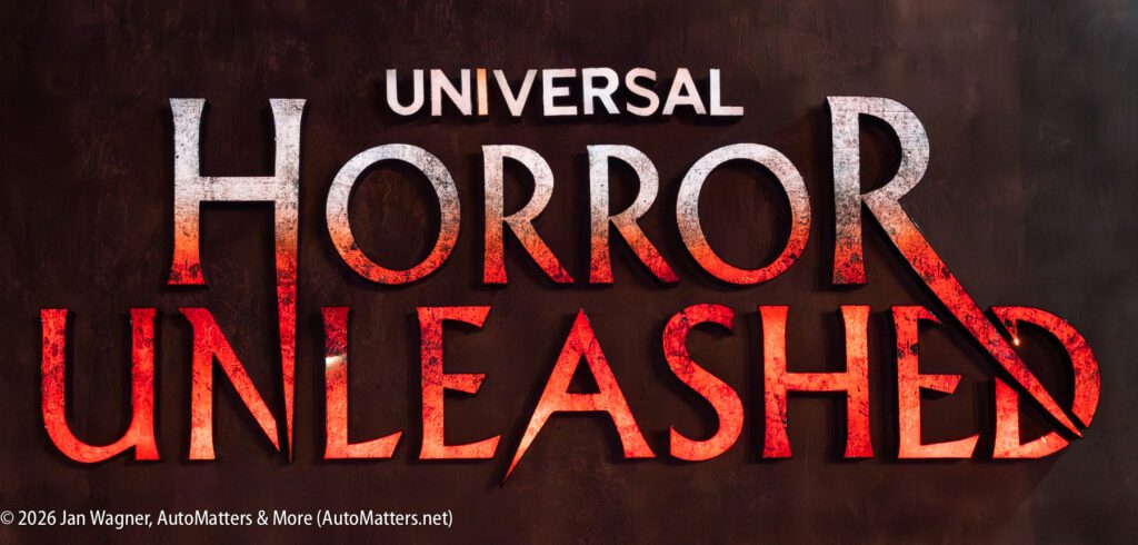 The words "UNIVERSAL HORROR UNLEASHED" appear in bold, distressed red and white letters on a dark background.