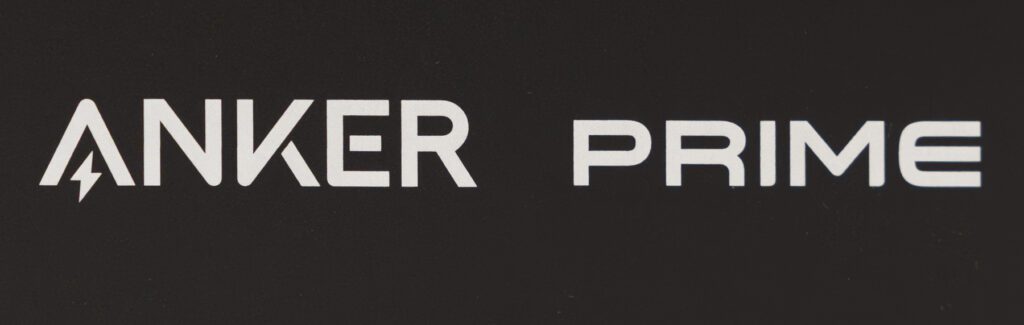 White text on a black background reads "ANKER PRIME," with a lightning bolt integrated into the letter "A.