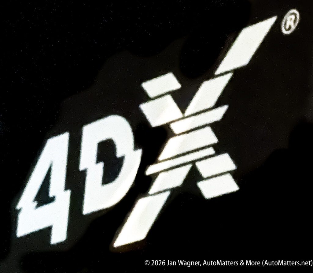White "4DX" logo on a black background, with a copyright credit to Jan Wagner, AutoMatters & More, and AutoMatters.net in the lower right corner.